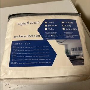 Stylish prints sheets king size extra soft 1800 thread count new deep pockets